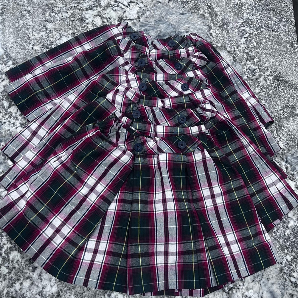 Red Plaid girls’ uniform Skirt - Picture 8 of 8